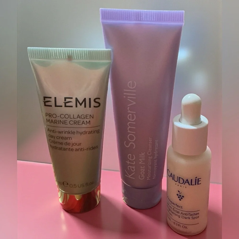 Luxury Skincare Mini Bundle Elemis Caudalie Kate Somerville